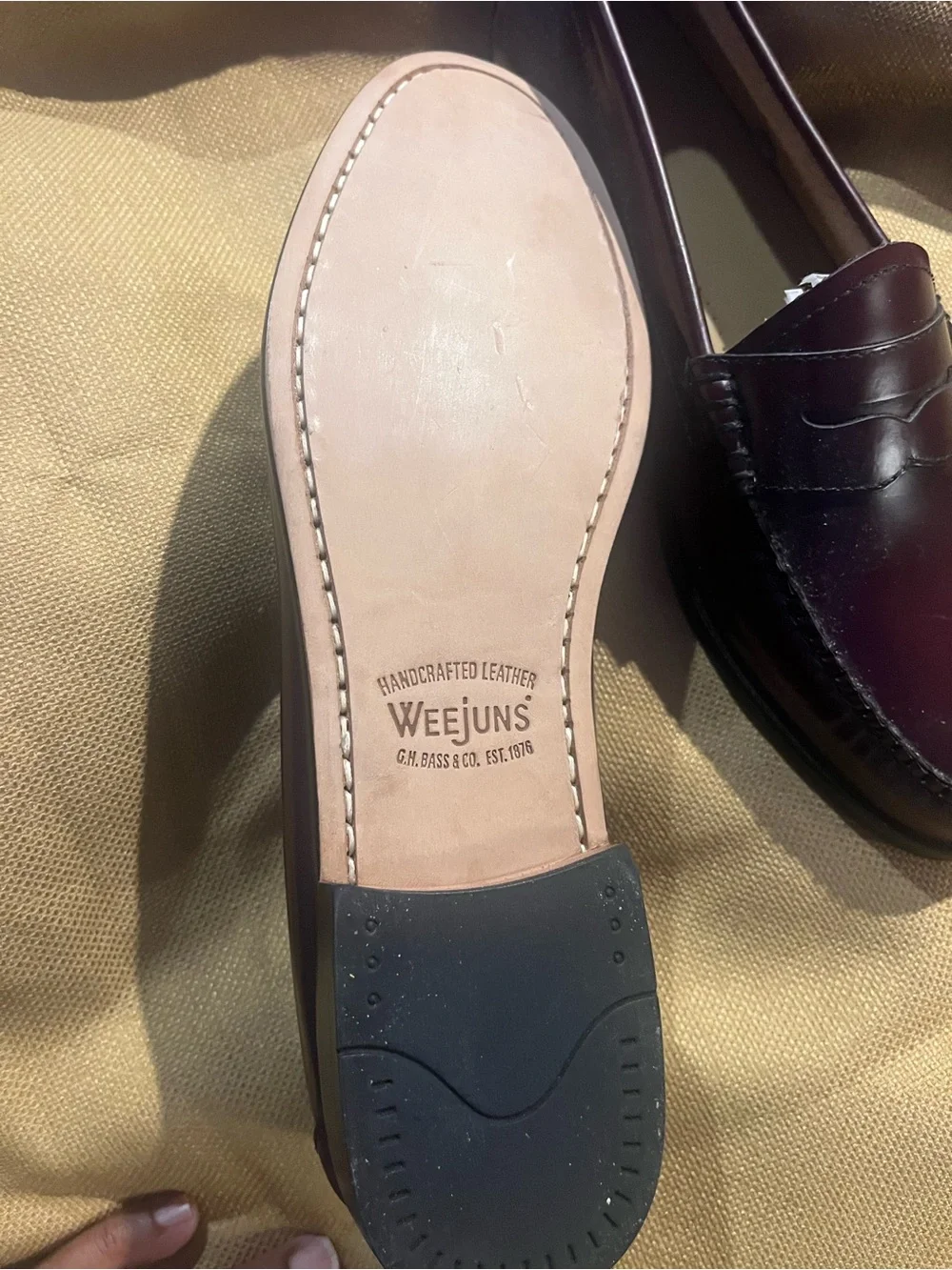 Women’s Burgundy Penny Loafers
